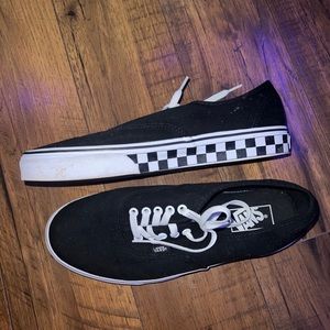 Authentic VANS with checkered soles